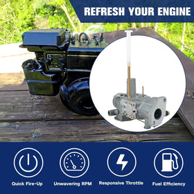 Powtol air-filter included, highlighting filtration component for cleaner air intake.