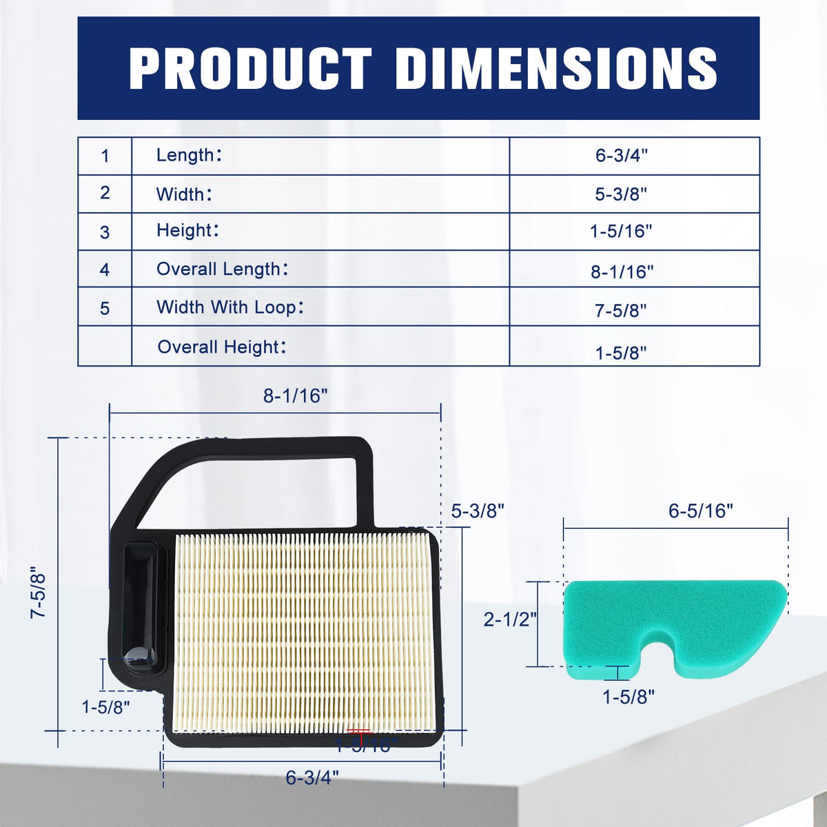 Powtol 20-083-06-S air filter supports reliable engine operation in tough conditions.