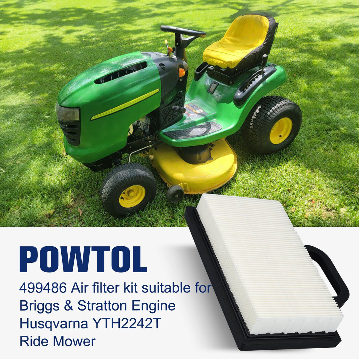 Powtol air filter packaging ready for installation