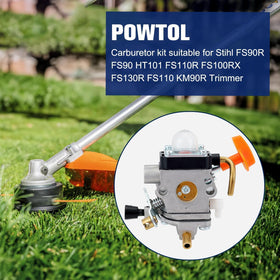 Powtol C1Q-S174 label close-up highlighting official replacement part reference