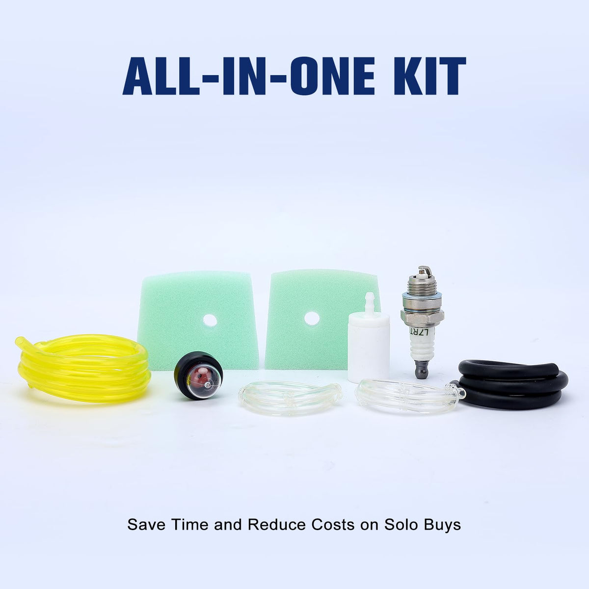 Powtol clear fuel line included for easy inspection during maintenance.