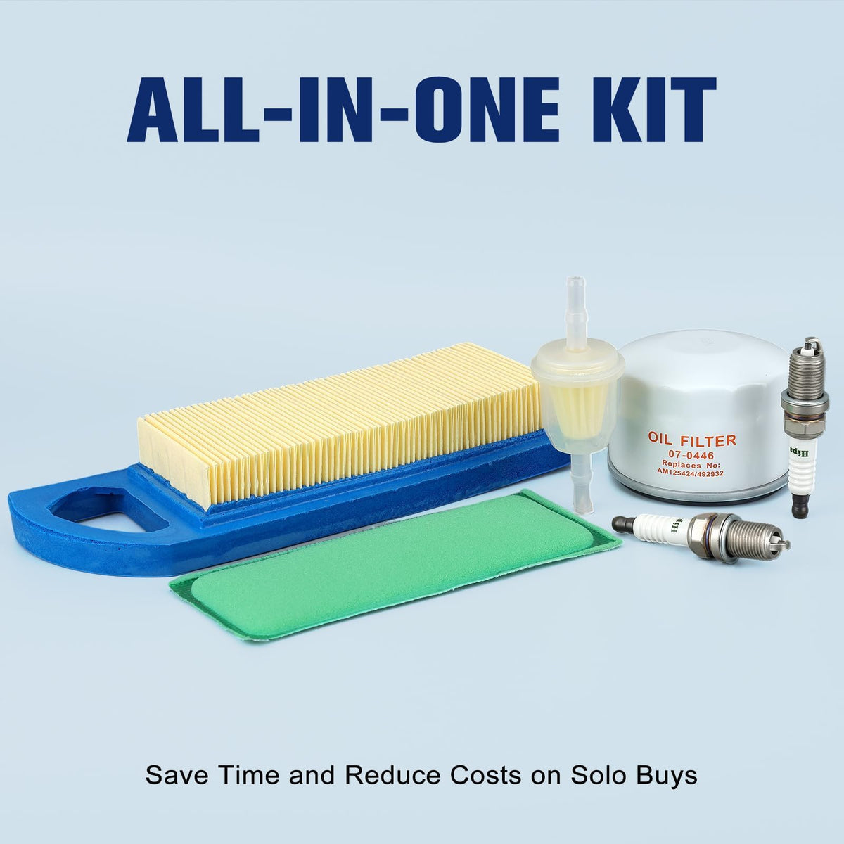 Powtol AM125424 fuel filter included for cleaner fuel flow and performance.
