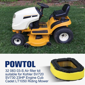 Powtol 52-050-02-S oil filter shown for Kohler Courage engines.