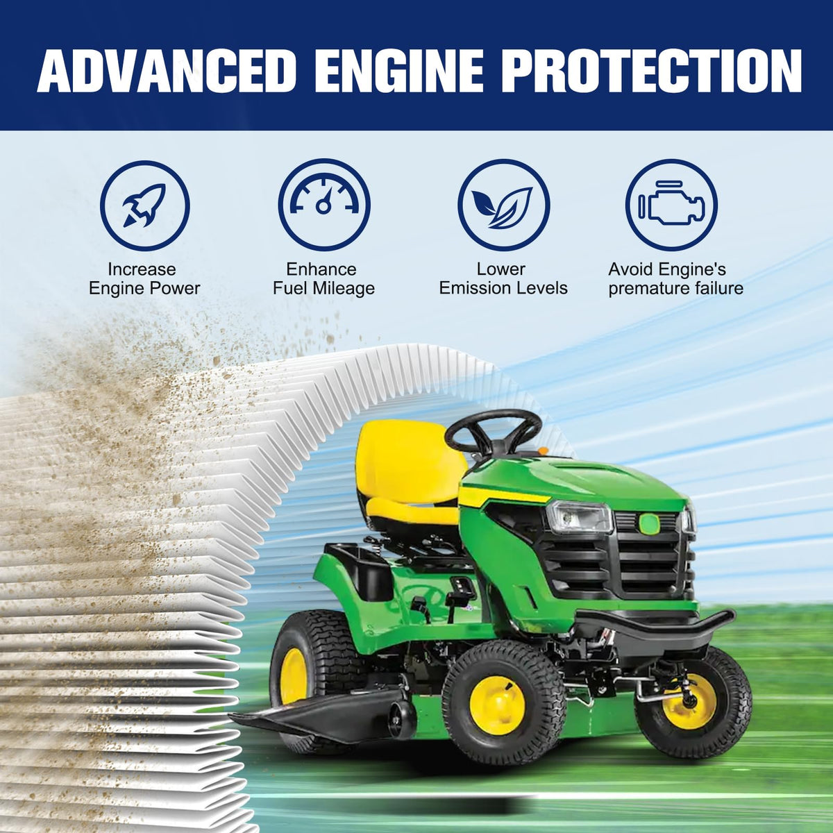 Powtol oil filter for D130 kit promotes clean oil circulation