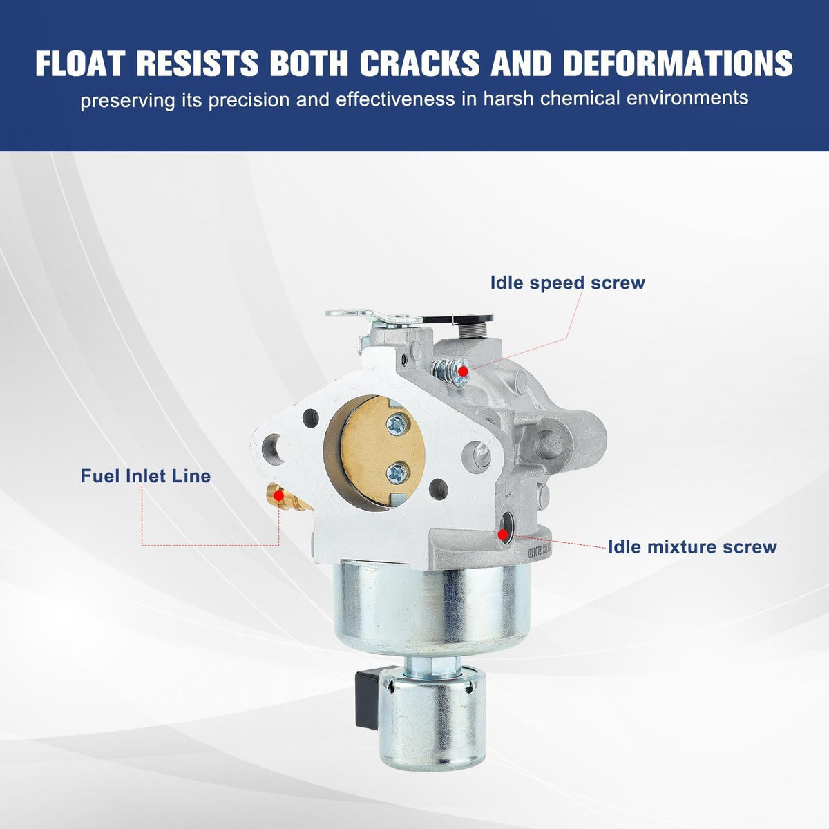 Powtol package image showing carburetor ready-to-use with accessories.