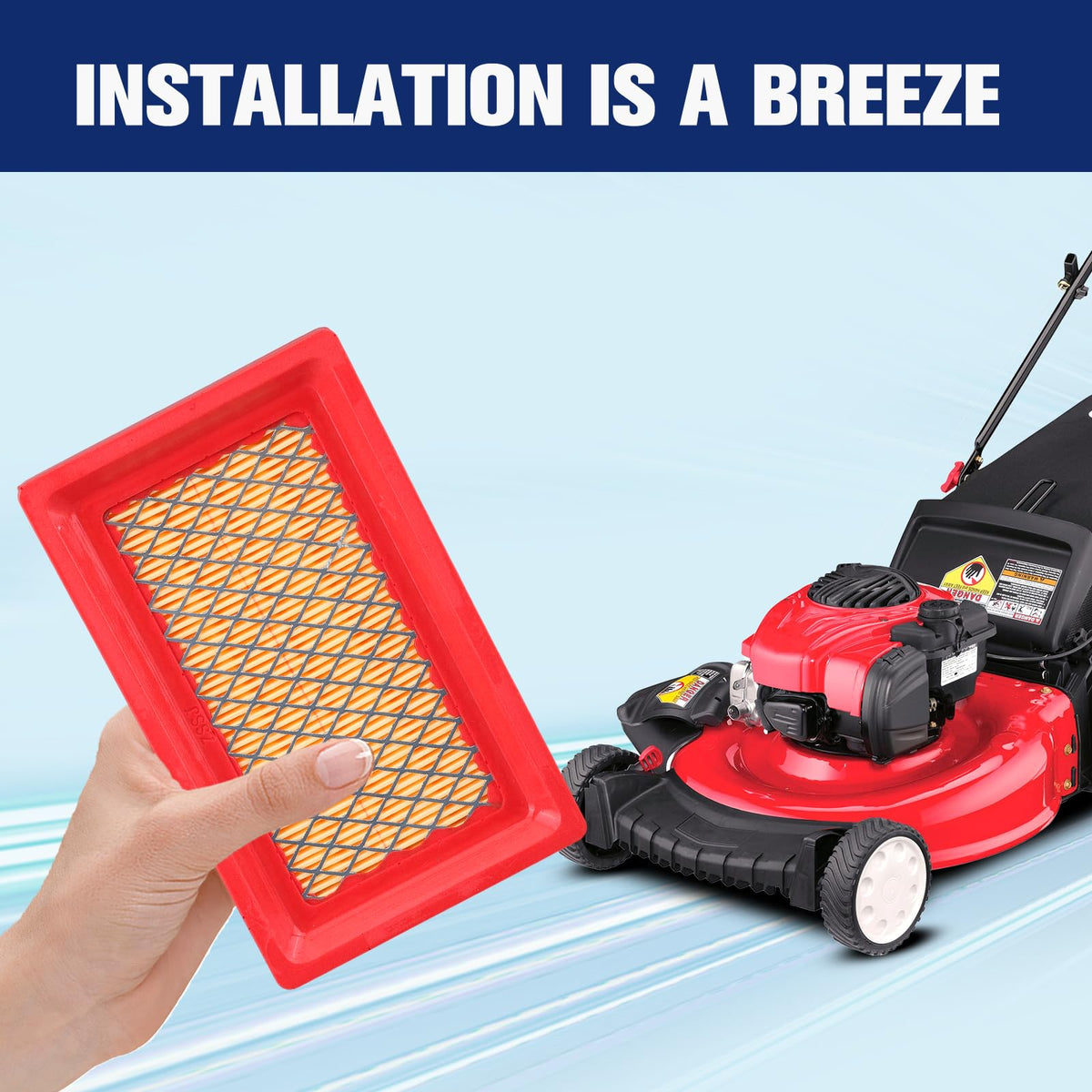 Powtol pleated design air filter enhances dust-holding capacity