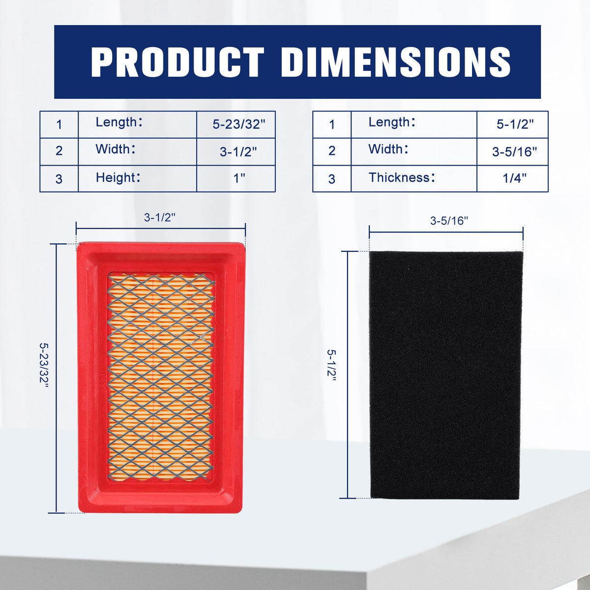 Powtol polyurethane seal air filter for durable sealing