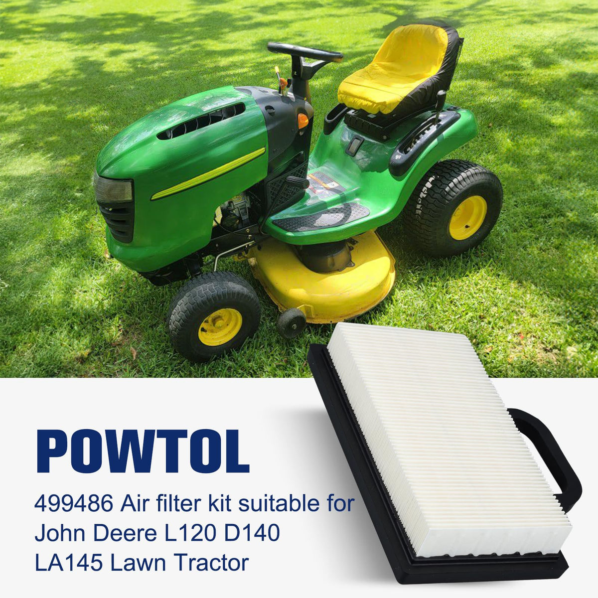 Powtol pre-filter for D140 kit ensures cleaner air entering the engine