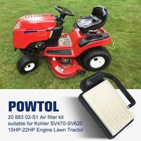 Powtol 20-083-03-S pre filter for Kohler Courage shields intake from debris.