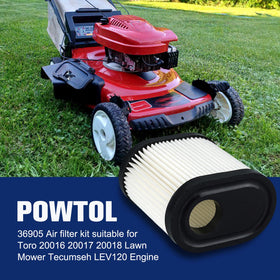 Powtol RJ19LM spark plug included for smoother starts and engine efficiency.