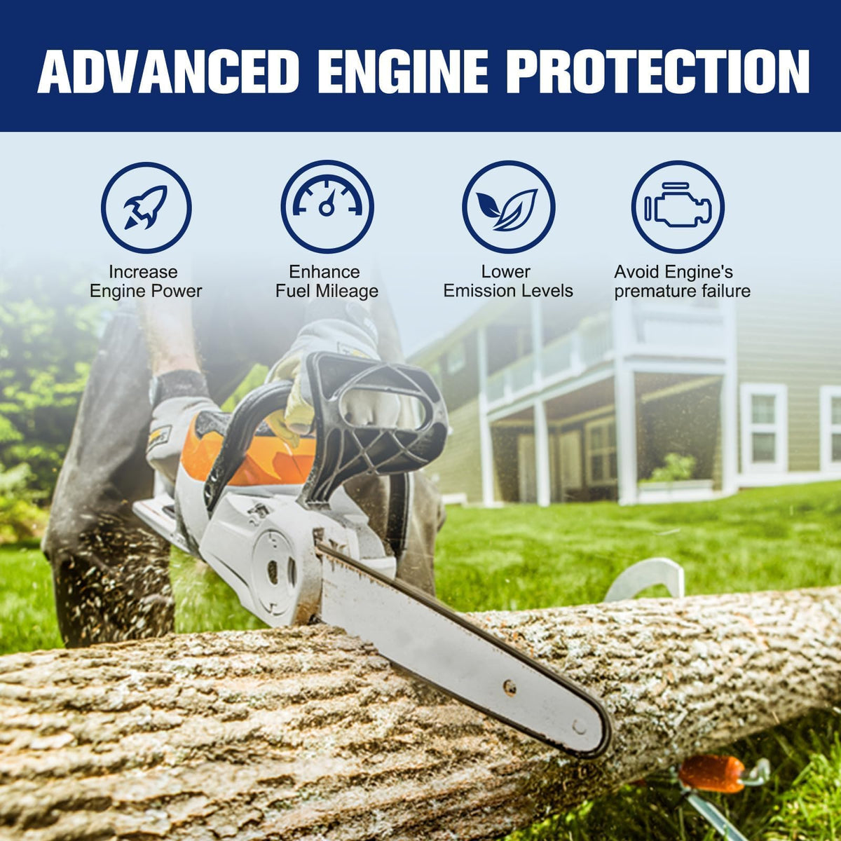 Powtol included spark plug with filter for convenient maintenance.