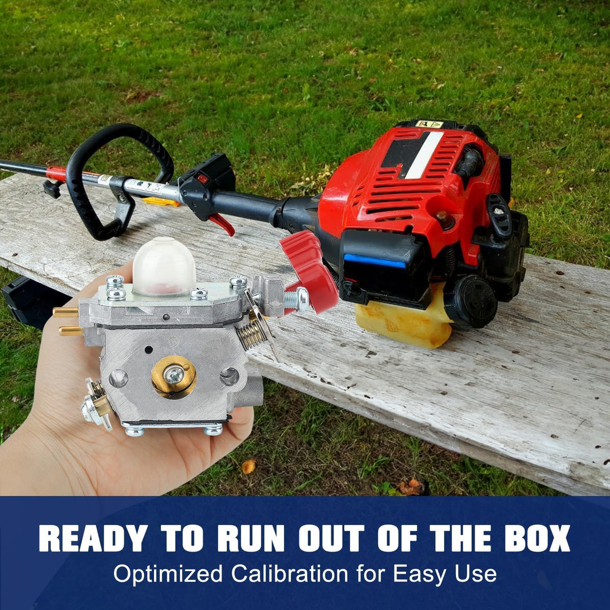 Powtol spark plug included for reliable starting