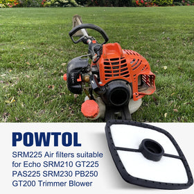 Powtol SRM-225 air filter close-up shows pleats optimizing filtration potential.