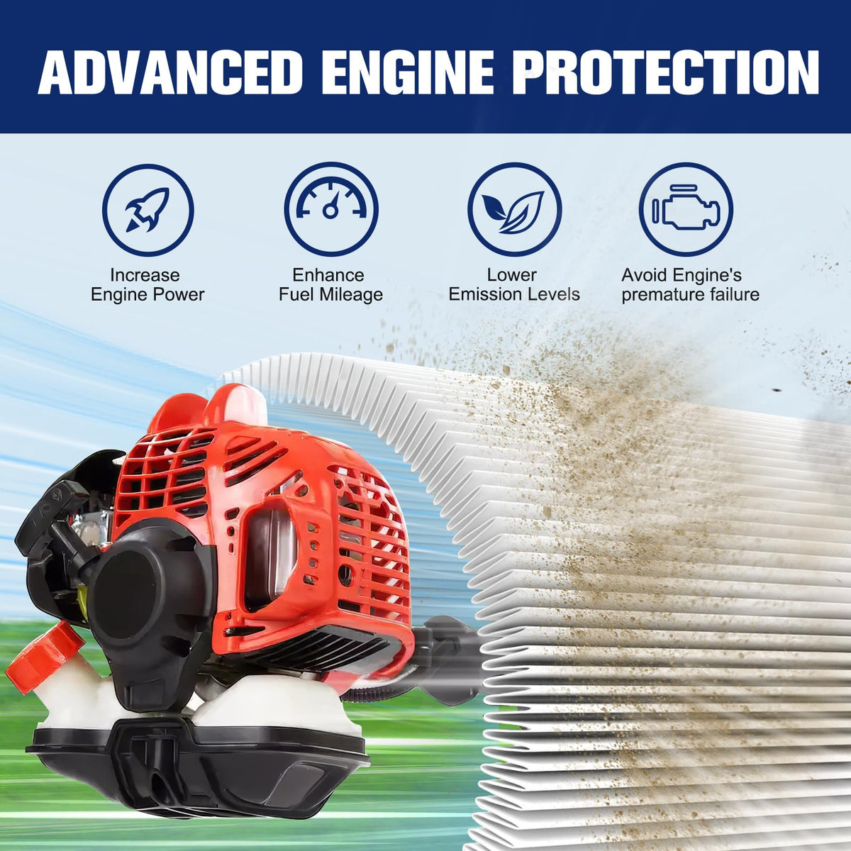 Powtol SRM-225 air filter in package ready for immediate replacement tasks.