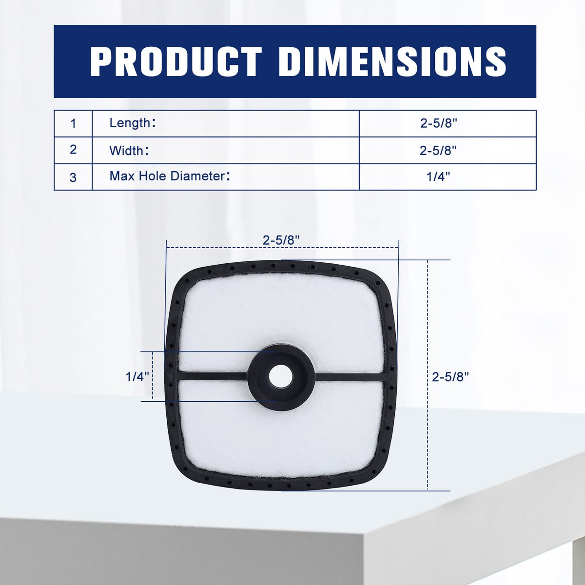 Powtol SRM-225 air filter in use demonstrates reliable replacement workflow.