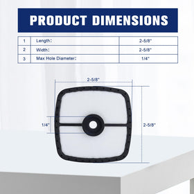 Powtol SRM-225 air filter in use demonstrates reliable replacement workflow.