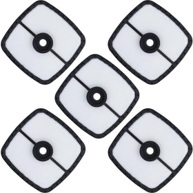 Powtol SRM-225 air filter packaging illustrates Echo compatibility for simple replacement.