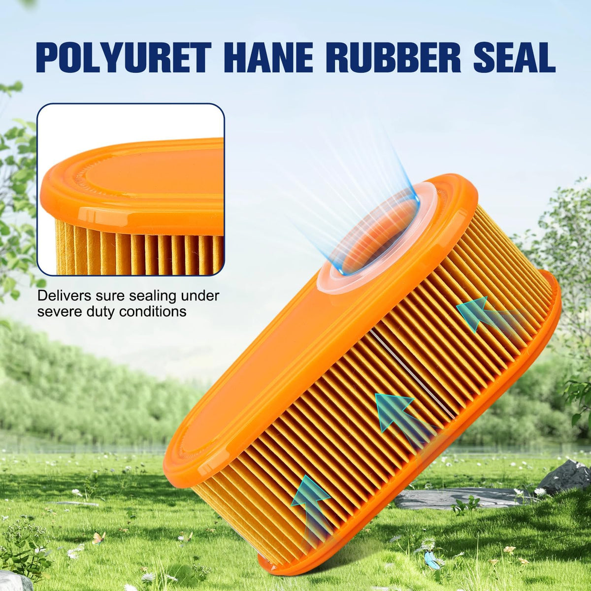 Powtol Timemaster 30 mower air cleaner helps reduce debris intake and maintenance