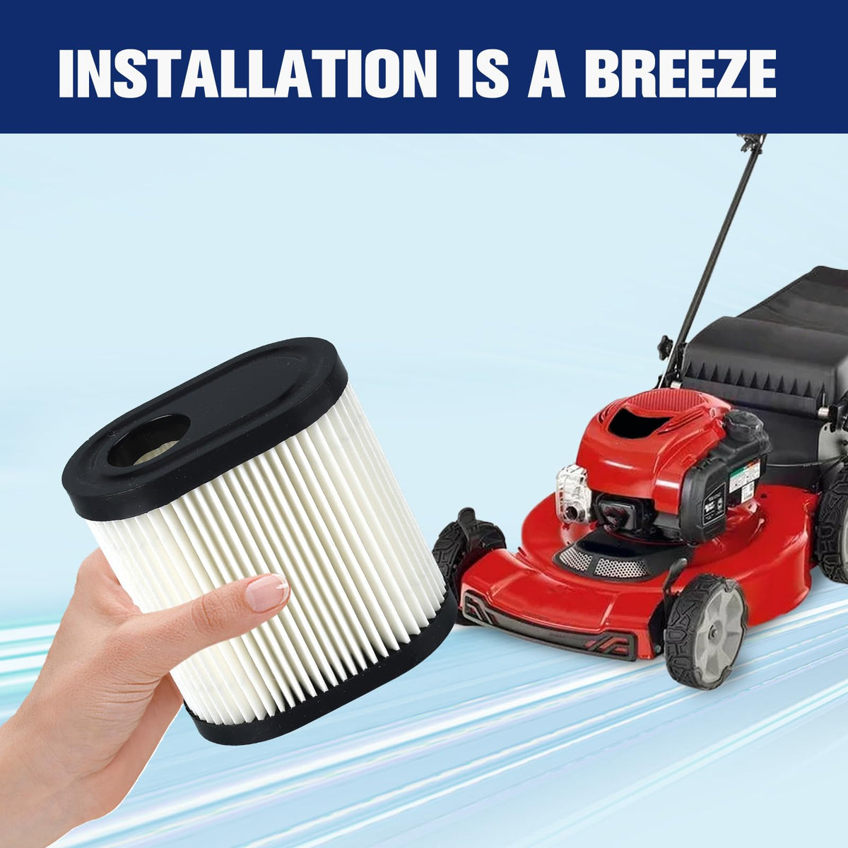 Powtol two-air-filter pack for convenient replacements and value.
