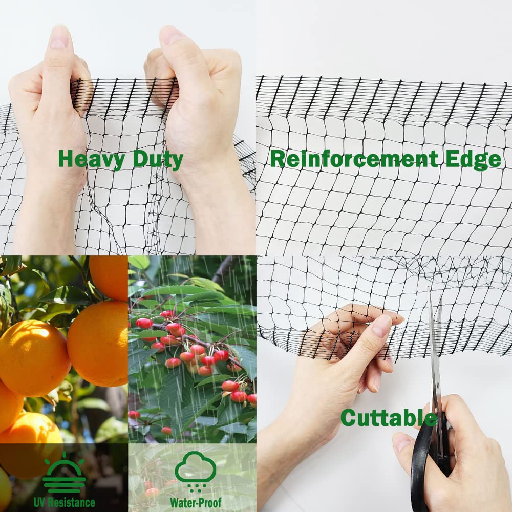 POYEE multiuse garden netting used as deer, rabbit, and pond protection.