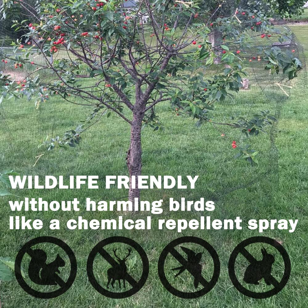 POYEE netting around a fruit tree demonstrates easy installation.