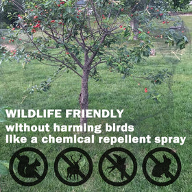 POYEE netting around a fruit tree demonstrates easy installation.