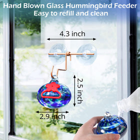 Pozfun feeder features red silicone flowers to attract hummingbirds.