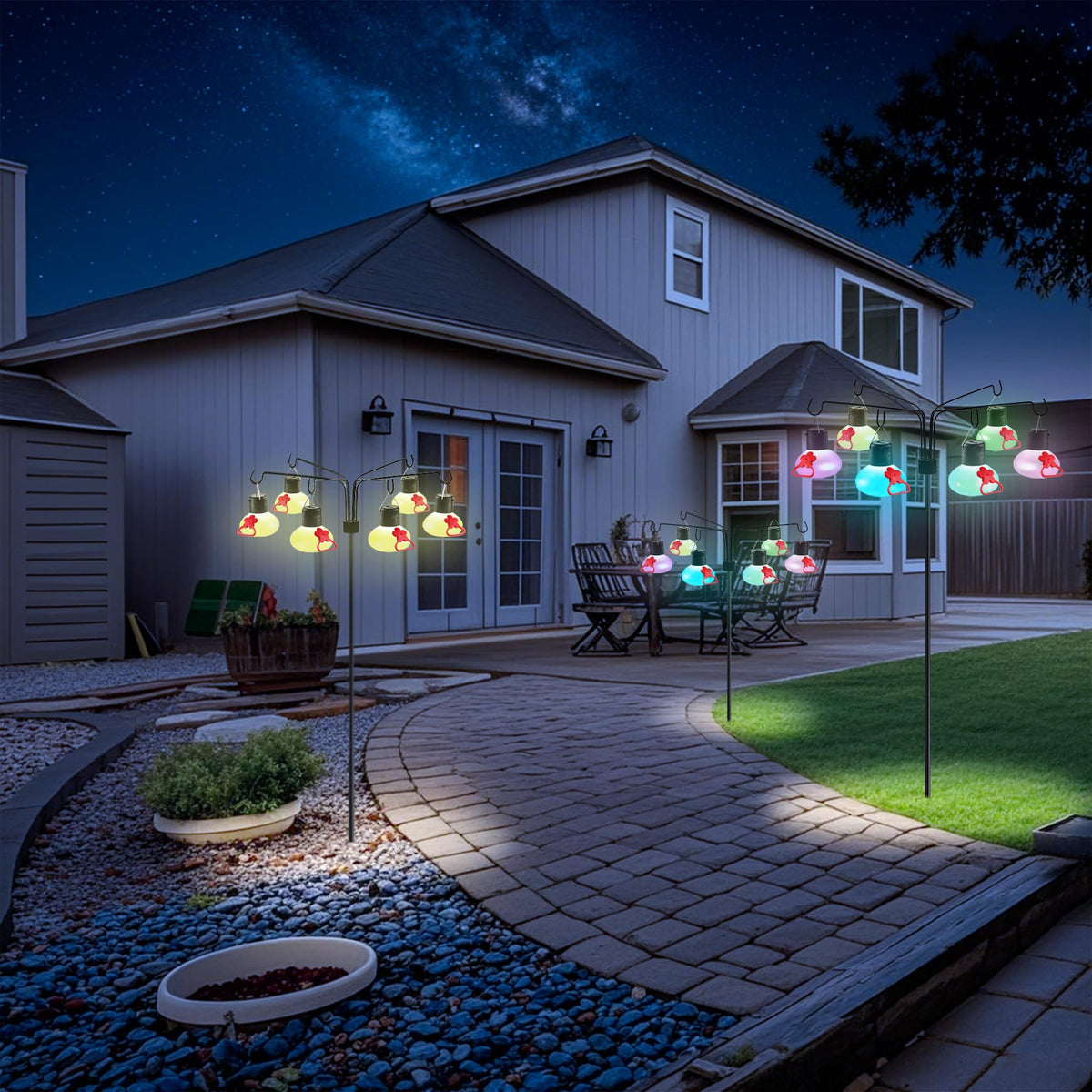Pozfun solar charging provides 6–8 hours of light after dusk.