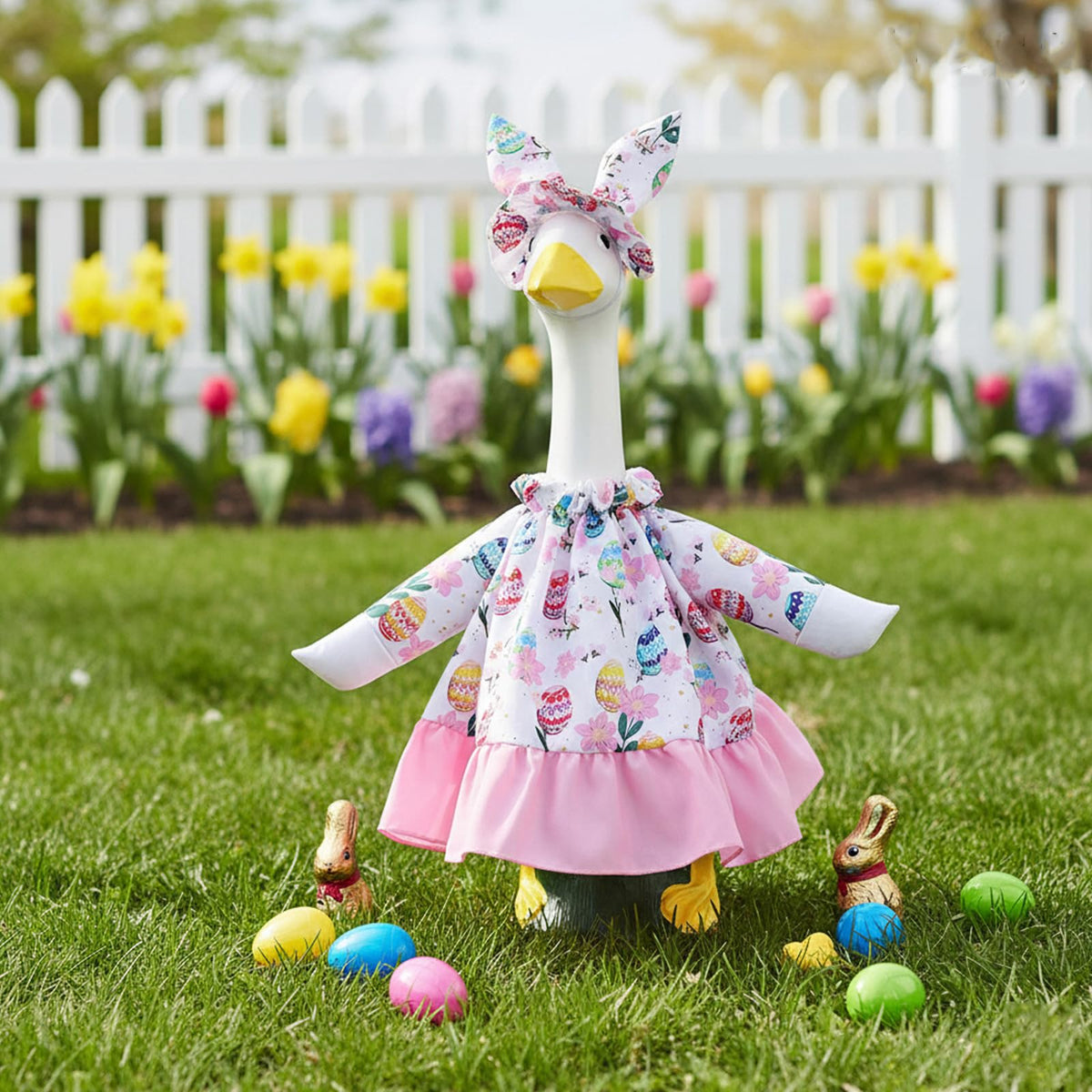 POZMTIORE elastic hat band enables quick dressing for seasonal porch updates