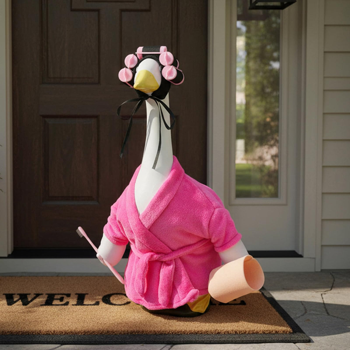 POZMTIORE Garden goose dress-up accessories for festive yard décor.