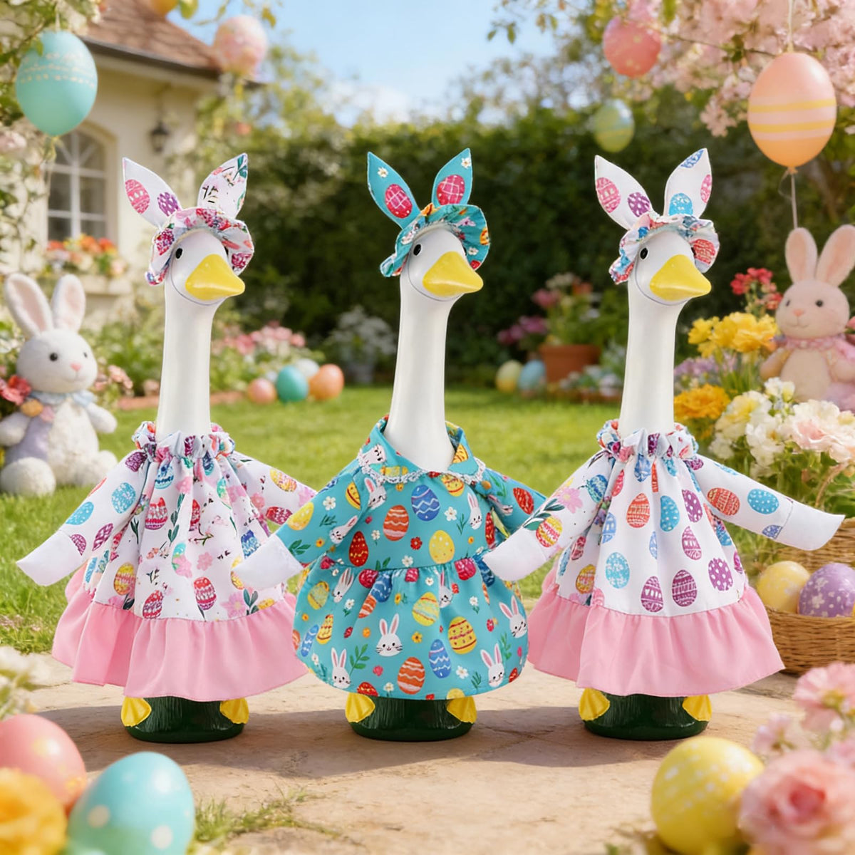 POZMTIORE garden porch decor outfit fits standard geese for festive displays