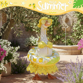 POZMTIORE inflatable swim ring boosts photo-worthy yard moments.