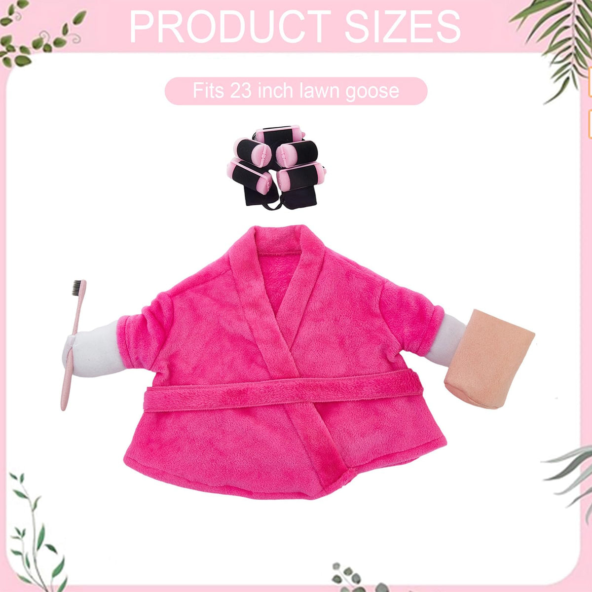 POZMTIORE Goose hair rollers set adds cute styling for porch décor.