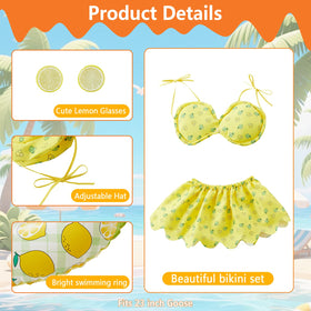 POZMTIORE ruffled skirt transforms garden goose into playful seaside fashion.