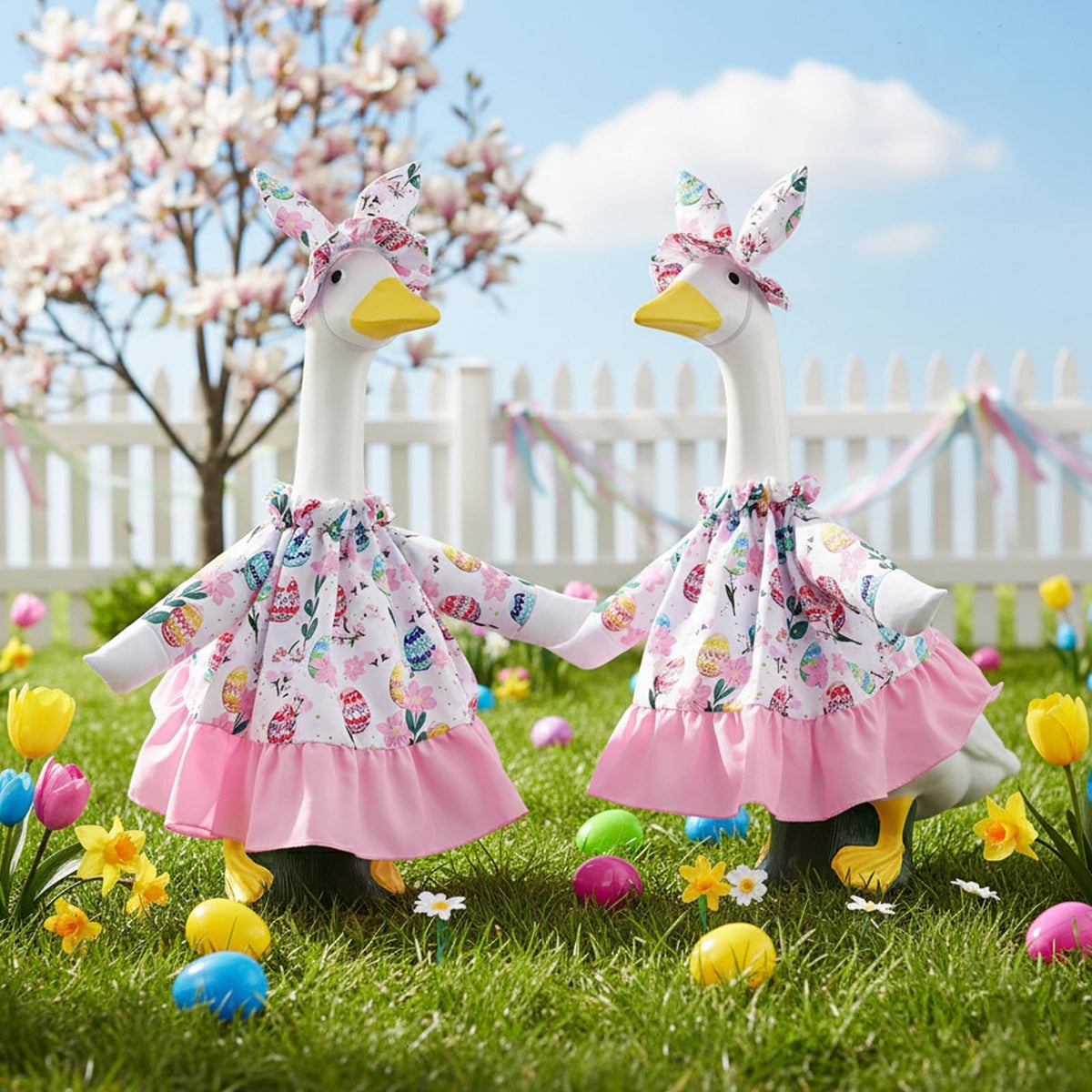 POZMTIORE two-piece dress and headband set for easy porch decor changes