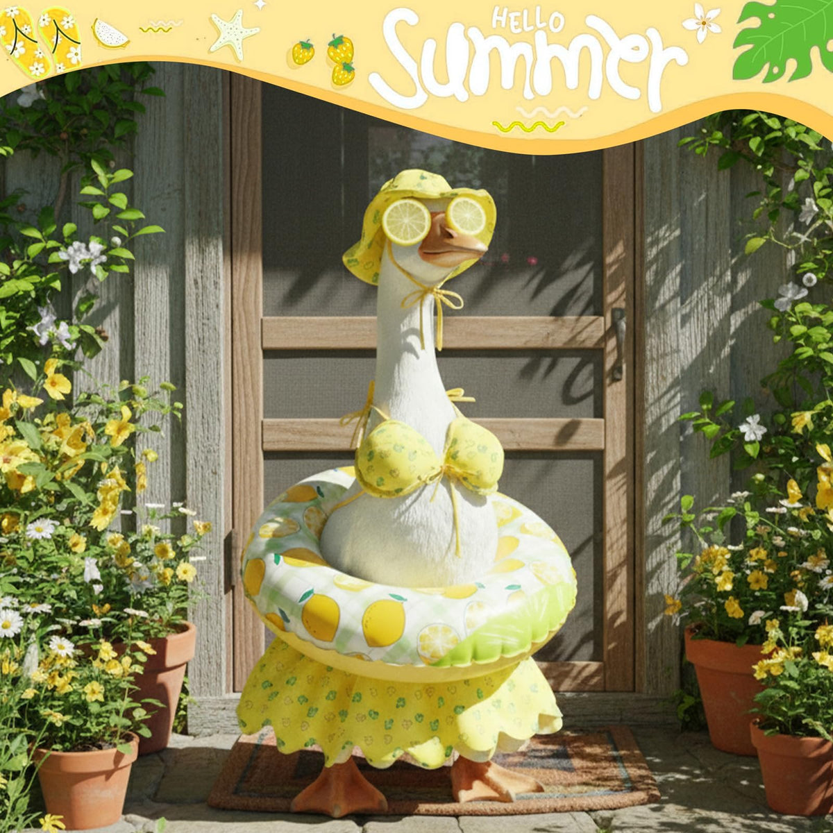 POZMTIORE weather-resistant materials keep the look through summer.