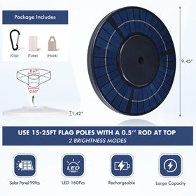 PPQ waterproof flagpole light built for outdoor durability in all weather.