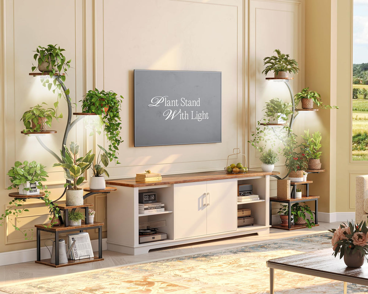 PRAISUN large shelves accommodate bigger planters for abundant arrangements