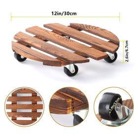PRAQECZ indoor outdoor plant roller helps move heavy decor safely.
