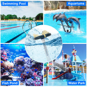 PRASBURR floating thermometer compact and portable for gym pools and travel use.
