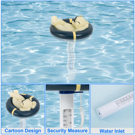 PRASBURR waterproof thermometer with durable construction for outdoor pools and spas.