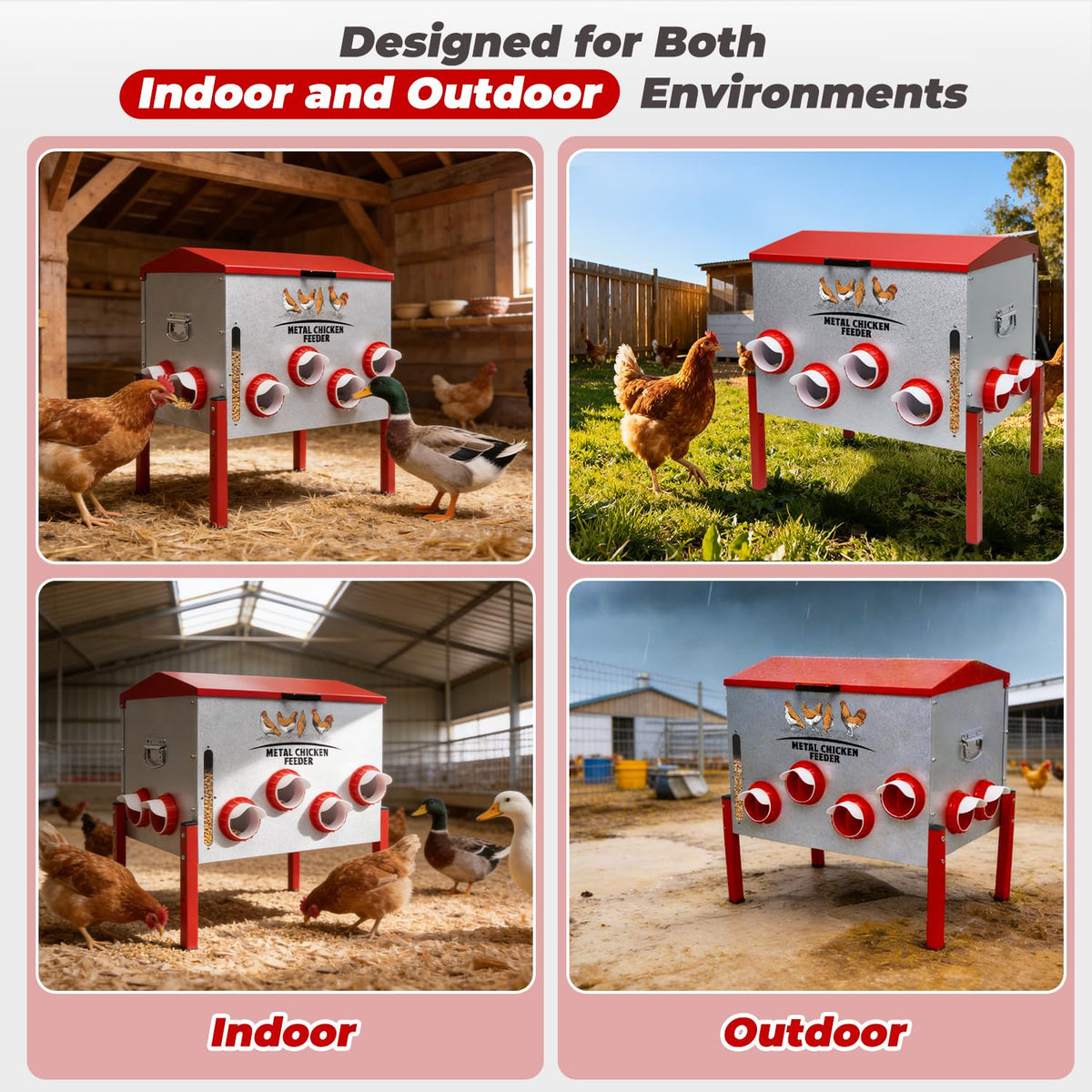 Pravoluxmax large-capacity feeder minimizes refills for busy coops