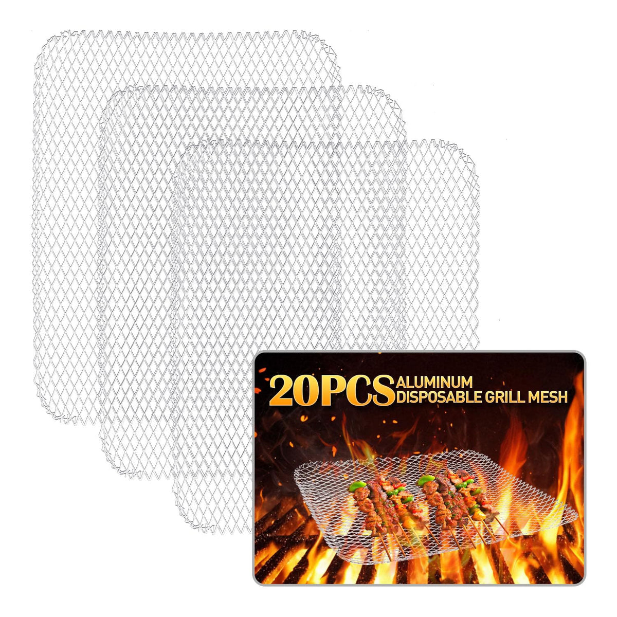 PRC STANDARD disposable grill topper 16x12 on a grill for easy cleanup