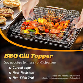 PRC STANDARD easy-clean grill mat ensures mess-free post-cook cleanup