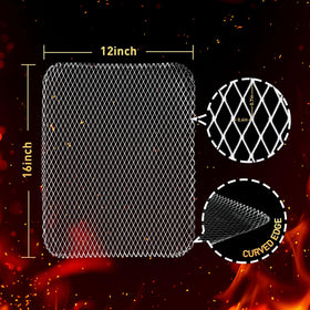 PRC STANDARD grill mesh mat non-stick surface prevents sticking and mess