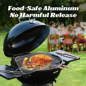 PRC STANDARD recyclable aluminum grill mats offer quick cleanup after grilling