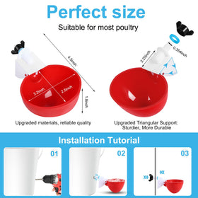 Prdiozyn blue sealing washer close-up highlighting anti-leak design for cleaner coops