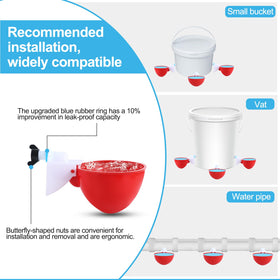 Prdiozyn compatible with chickens, ducks, geese, turkeys, and more in backyards