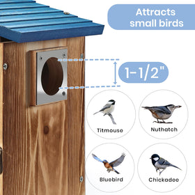 Predimeza fully assembled bird house ready to hang.