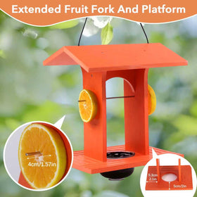 Predimeza Oriole Feeder grooved perches for comfortable multi-bird feeding